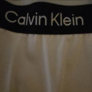Calvin Klein White Athletic Skirt w/shorts under,black band beautiful Condition!